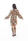 Martina Short Dress- Puma Print