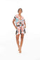 Sol Shorts and Crop Top Set - Flamingo Dream Print