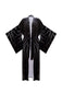 Madona Long Kimono - Black Zebra Print